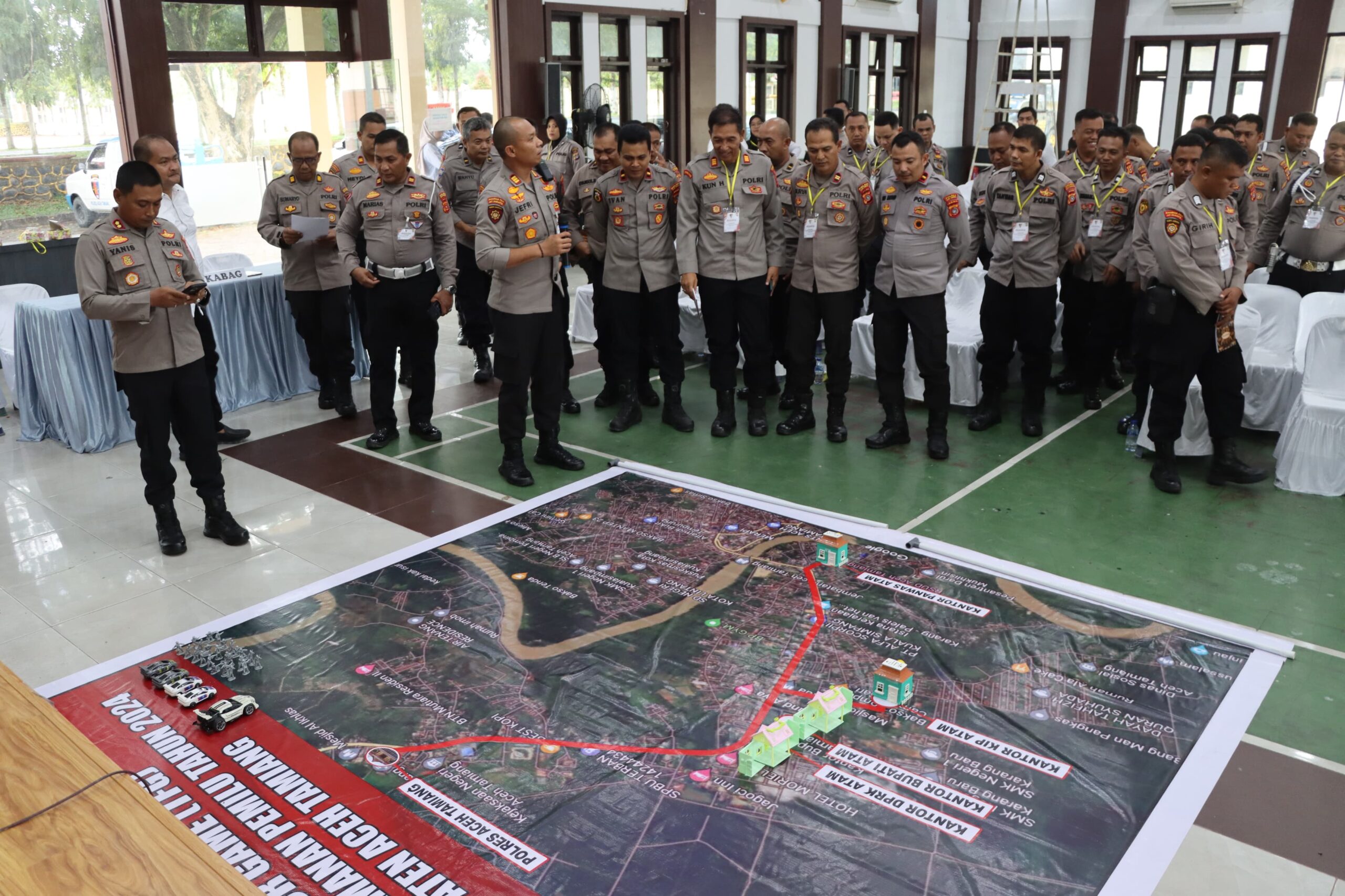 Polres Aceh Tamiang Latihan Praops Mantap Brata 