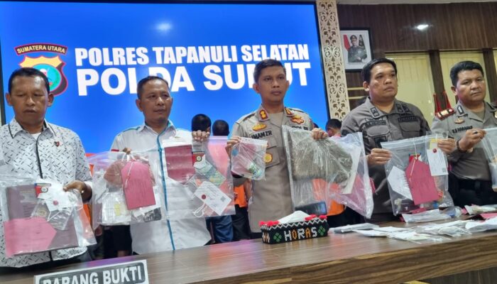 Polres Tapsel Tangkap 27 Tersangka Narkoba