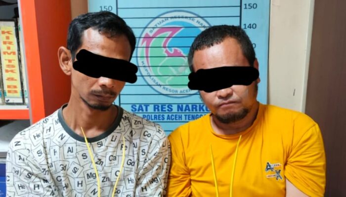 Dua Tersangka Pengedar Sabu Agara Diamankan