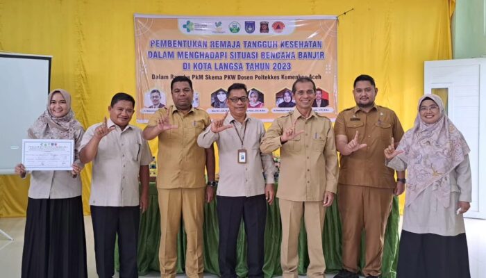 Poltekkes Kemenkes Aceh Latih Remaja Tangguh Kesehatan Hadapi Bencana