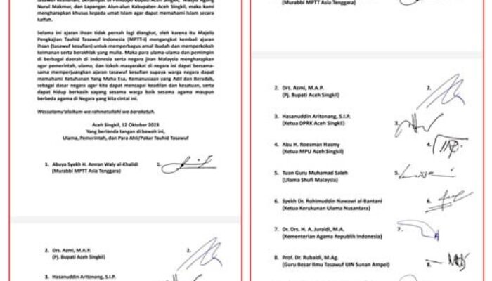 Ini Rekomendasi Muzakarah VII MPTTI Bersama Ulama