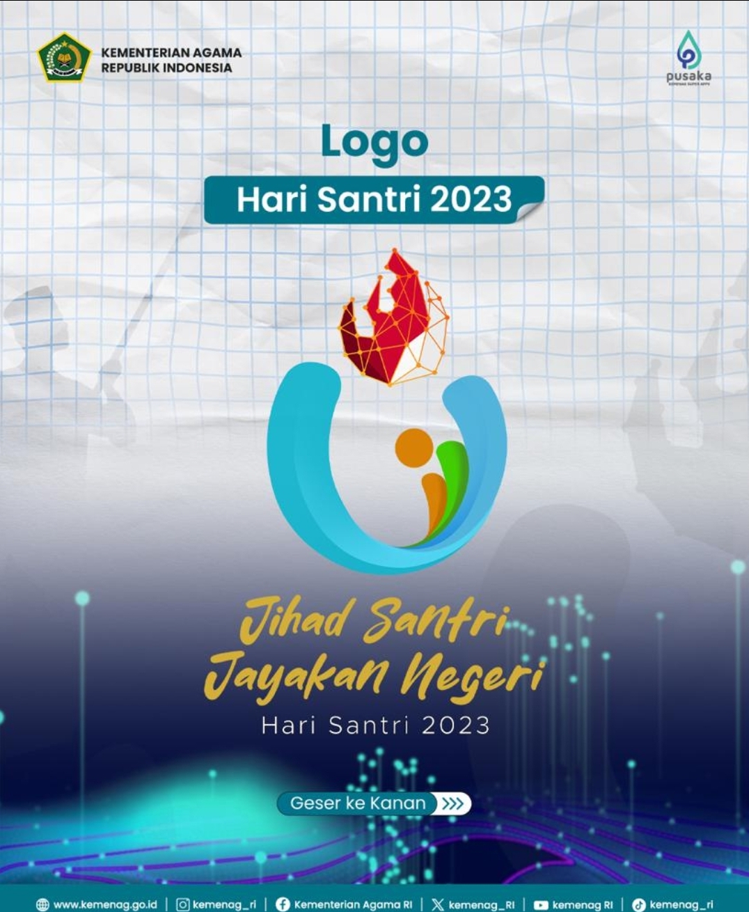 Luncurkan Logo dan Tema Hari Santri 2023, Menag Ajak Santri Jihad Intelektual