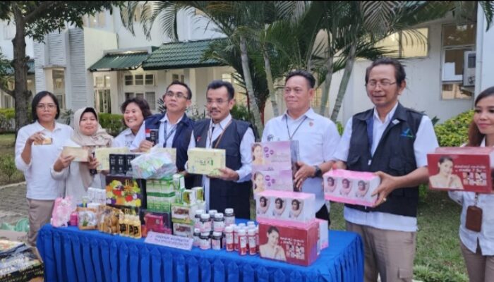 BBPOM Amankan Produk Kosmetik Tanpa Izin Ilegal Senilai Rp825 Juta