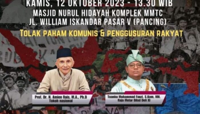 Siang Ini, Prof Amien Rais Tabliq Akbar Di Masjid Nurul Hidayah MMTC