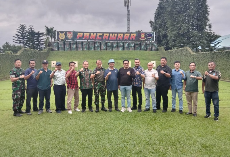 Batalyon 469 Kopasgat Jalin Silaturahmi Bersama Wartawan dan PWI Sumut