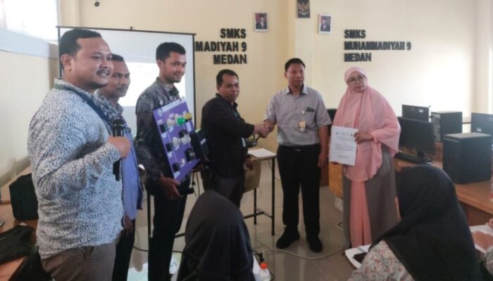 Polmed Dan UiTM Malaysia Laksanakan Kolaborasi Pengabdian TCSC Di SMKS Muhammadiyah 9 Medan