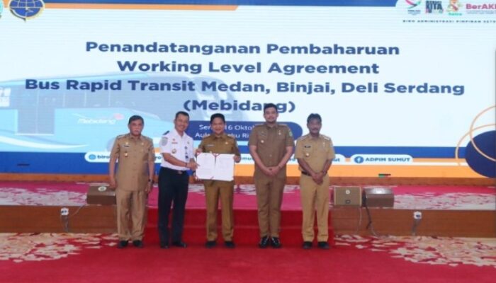 Rencana Kerja Pembangunan BRT Mebidang Rp1,9 T Ditandatangani