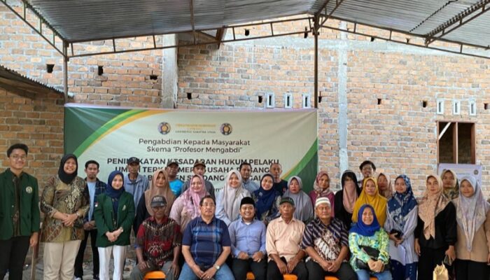 Gelar PKM, Tim Dosen FH USU Tingkatkan Kesadaran Hukum Pelaku UMKM
