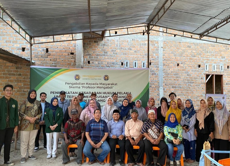 Gelar PKM, Tim Dosen FH USU Tingkatkan Kesadaran Hukum Pelaku UMKM