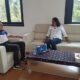 KETUA DPD Partai Demokrat M Lokot Nasution (kiri) saat wawancara dengan tim WaspadaTV yang dipandu host Zulkifli Harahap di kantor DPD Demokrat, Jl Sudirman, Medan Jumat (6/10). Waspada/Partono Budy