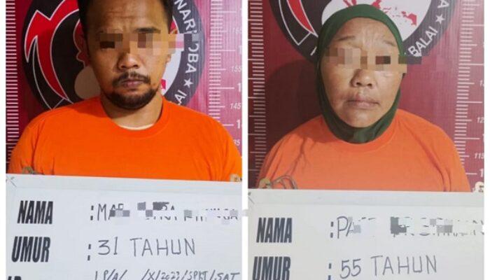 Ibu Dan Anak Bandar Narkoba Ditangkap, Warga Bersorak