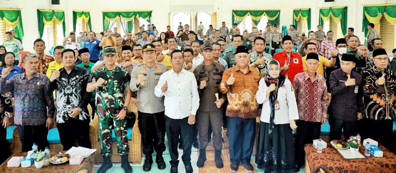 Bupati Simalungun, Forkopimda Dan Peserta Pemilu Deklarasi Pemilu Damai