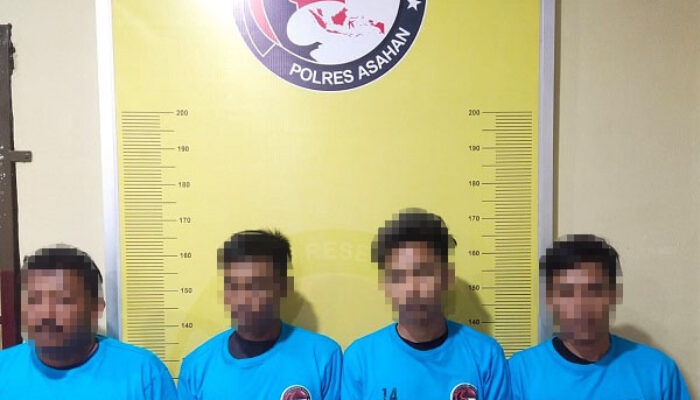 Jual 1 Kg SS, 4 Orang Dibekuk Polres Asahan