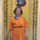 Tersangka SM saat memakai baju tahanan.(Waspada/ist)