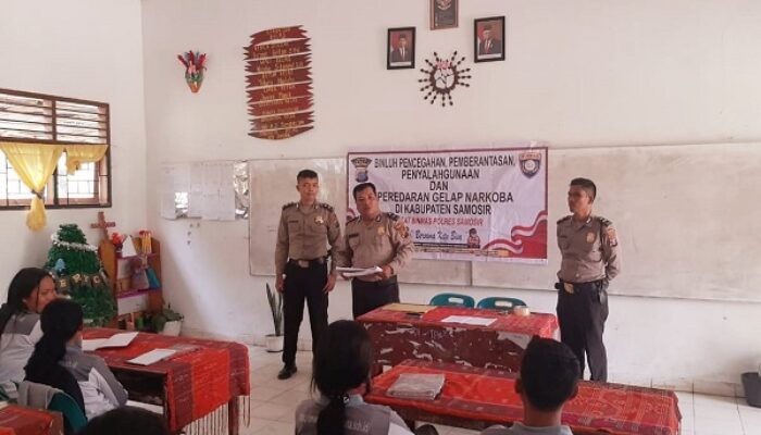 Polres Samosir Sosialisasi Bahaya Narkoba 