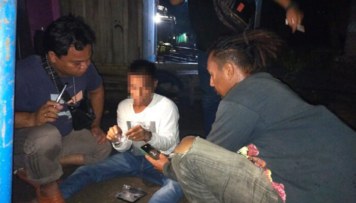 Reskrim Polsek Simpang Empat Tangkap Tersangka Penyalahguna Sabu
