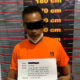 Pelaku saat diamankan di Polres Langkat, Senin (9/10). Waspada/ist 