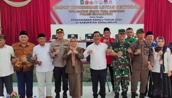 Polres Simalungun Gelar Deklarasi Pemilu Damai Dan Kordinasi Lintas Sektoral