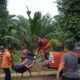 TIM BPBD Asahan dan Basarnas Pos Tanjungbalai mengevakuasi jenazah korban yang hanyut di Sungai Silau, setelah tiga hari pencarian. Waspada/Sapriadi