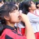 Pelaksanaan Program Aksi Bergizi melalui Gerakan Masyarakat (Germas) hidup sehat di SMK Negeri 1 Raya, Simalungun, Jum'at (13/10).(Waspada/ist).