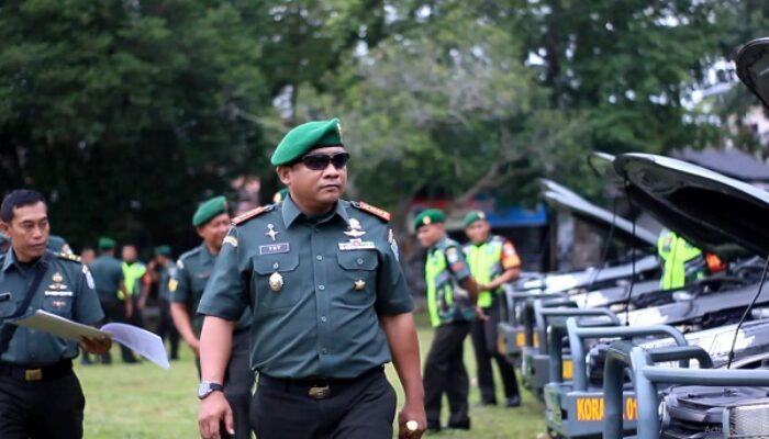 Hadapi Pemilu, Kodim 0104/Atim Cek Kesiapan Personel Dan Randis