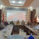 Kapolres Abdya AKBP Dhani Catra Nugraha, saat menggelar rapat koordinasi jelang Pemilu 2024 di aula Mapolres, usai menggelar Apel Operasi Mantap Brata Seulawah. Selasa (17/10).Waspada/Syafrizal