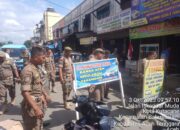 Satpol PP Dan WH Agara Tertibkan Pedagang Kaki Lima