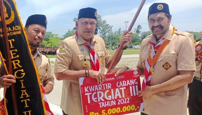 HUT Pramuka Di Aceh Timur Khidmat