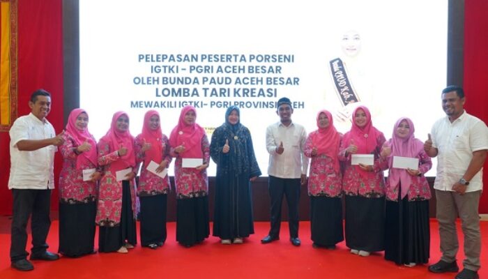 Tari Kreasi IGTKI-PGRI Aceh Besar Ke Porseni Nasional