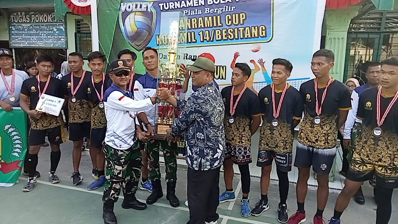 Tim Voli Sekoci VC Boyong Piala Danramil 14/Besitang