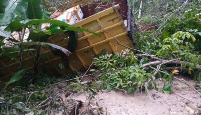 Jalinsum Muaramais Dan Satu Truk Tertimbun Longsor, Belum Bisa Dilewati