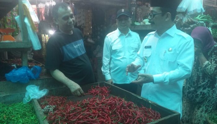 Pj Bupati Aceh Tamiang Tinjau Ketersediaan Sembako Di Pasar