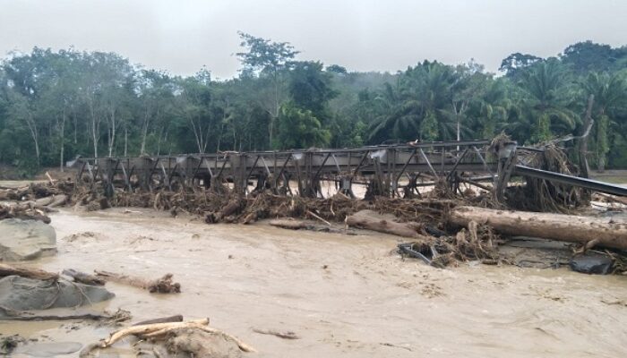 Pasca Banjir Bandang, Pemkab Langkat Hitung Biaya Pembangunan Jembatan