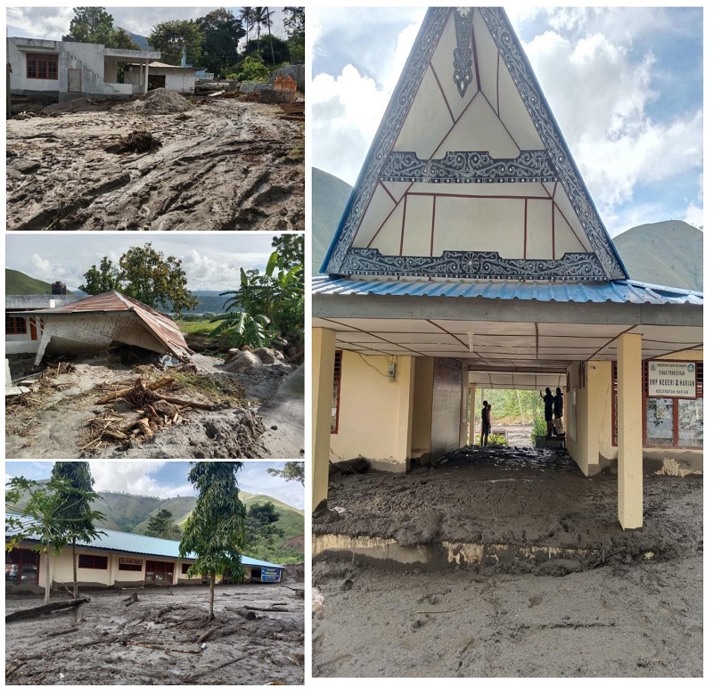 Desa Turpuk Sihotang Dilanda Banjir Bandang, 1 Orang Hilang