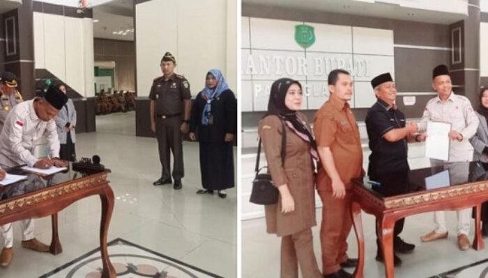 Bawaslu Dan Pemkab Palas Tandatangani NPHD
