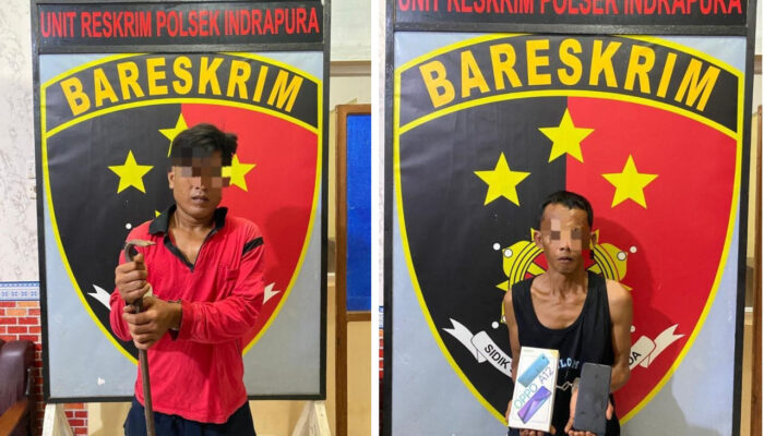 Dua Maling “Ramaikan” RTP Polsek Indrapura