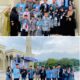 Nurdin A. Djalil, anggota DPRK Aceh Timur Fraksi Partai Aceh (PA) bersama tokoh pemuda berfoto dengan peserta dan official Kafilah FASI Aceh Timur di Masjid Agung Baitul Ghafur Blangpidie, Jumat (24/11). Waspada/H.Muhammad Ishak