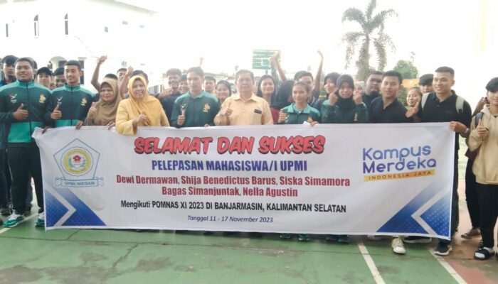 Rektor UPMI Lepas Lima Atlet Pomnas