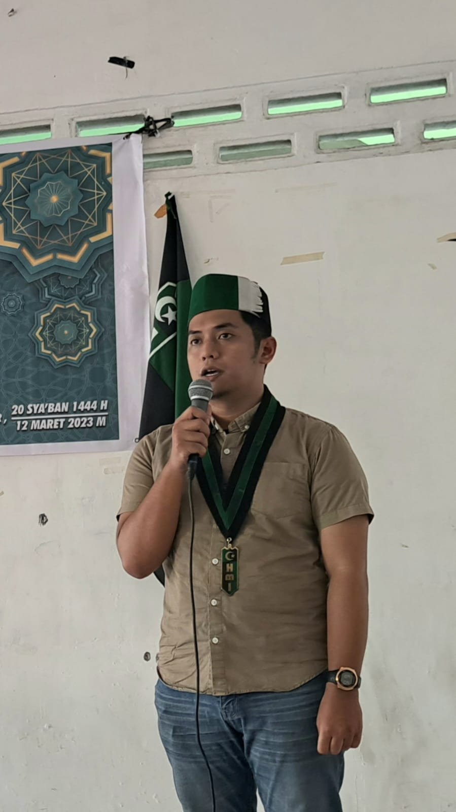 RIDHO Fahrezy selaku Ketua Umum Himpunan Mahasiswa Islam (HMI) Cabang Medan. Waspada/ist