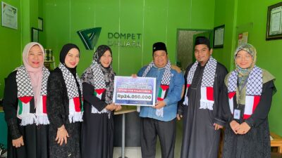 Pengajian Miftahul Jannah PTPN3 Medan Salurkan Donasi Palestina Rp. 24 Juta Melalui DD Waspada