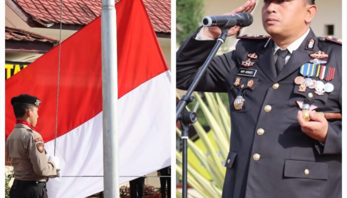 Polres Humbahas Upacara Hari Pahlawan