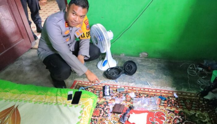 Polres L.Batu Gerebek Kampung Narkoba, 2 Pelaku Diringkus