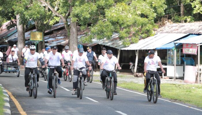 Gowes Pemkab Aceh Besar Ramaikan Kota Jantho
