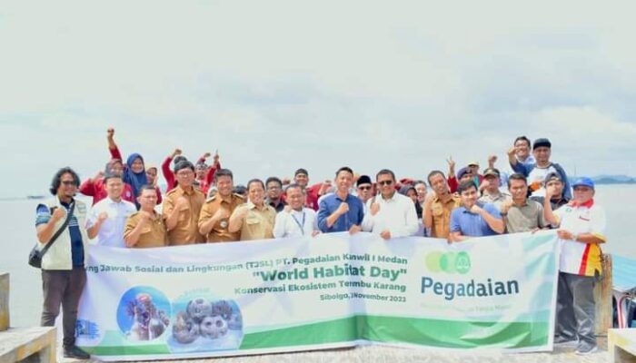 PT. Pegadaian Kanwil l Medan Laksanakan Konservasi Ekosistem Terumbu Karang Di Sibolga