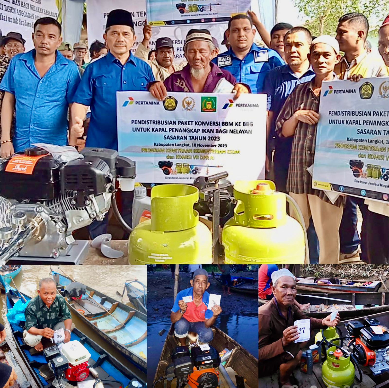 Nasril Bahar Distribusikan 1.000 Mesin Kapal Nelayan Bahan Bakar Gas