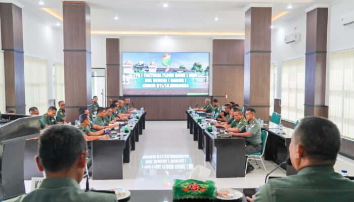 Korem 011/LW Rapat Teknis KRB, Siapkan Latihan Antisipasi Bencana Alam