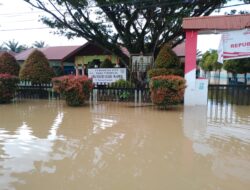 Nagan Raya Dikepung Banjir, Jembatan Keude Seumot Terancam Putus