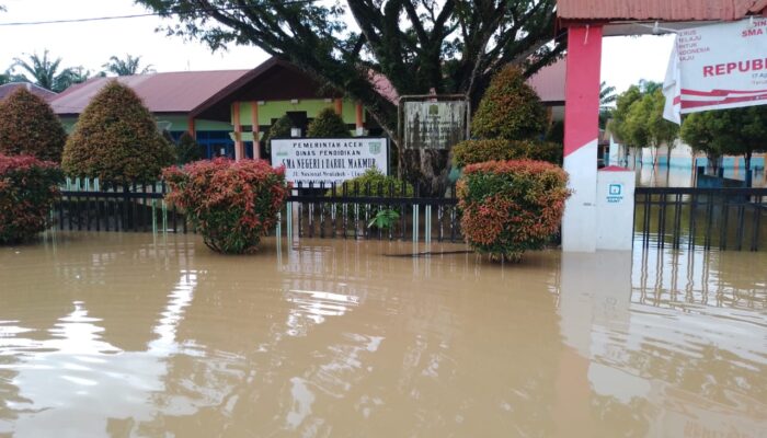 Nagan Raya Dikepung Banjir, Jembatan Keude Seumot Terancam Putus