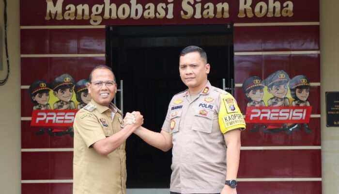 Kapolres Tapteng Sambut Kunjungan Silaturahmi Pj Bupati Tapteng