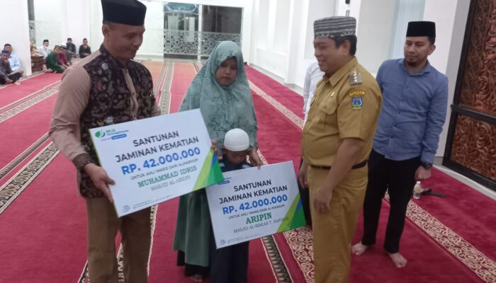 BPJS Ketenagakerjaan TebingtinggiBayarkan Santunan Marbot Masjid